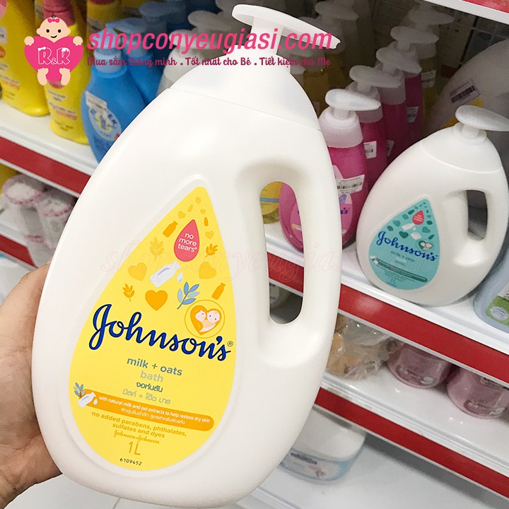 Sữa Tắm Johnson's Chứa Sữa+Gạo / Sữa+Yến Mạch 1000ml