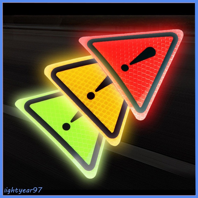 Nhãn Dán Phản Quang Cảnh Báo Hình Tam Giác Trang Trí Thân Xe Hơi / Xe Máy