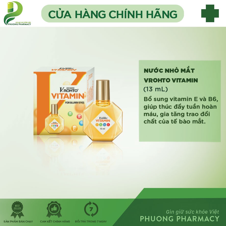 Dung dịch nhỏ mắt V.Rohto chai 13ml