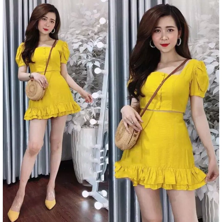 SÉT ÁO ĐÍNH CÚC VÀ VÁY ĐUÔI CÁ SIÊU DỄ THƯƠNG THỜI TRANG VESTA DC01 | BigBuy360 - bigbuy360.vn