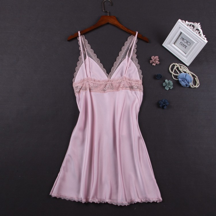 [bigsize 40-75kg, từ size M-2XL]💯✴FREESHIP ĐƠN 150K Váy ngủ lụa bigisze sexy lụa hai dây ren nơ ngực _đầm ngủ lụa SL130 | BigBuy360 - bigbuy360.vn