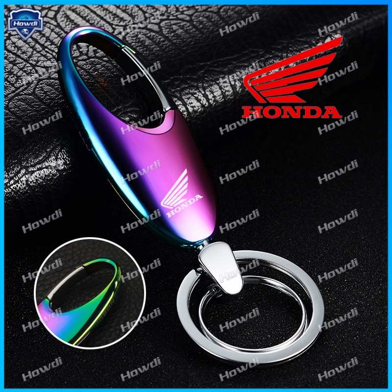 Móc Khóa Hình Giọt Nước Bằng Thép Không Gỉ Cao Cấp Nhiều Màu Kèm logo Cho Honda Motor