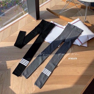 Quần legging nỉ sọc co giãn