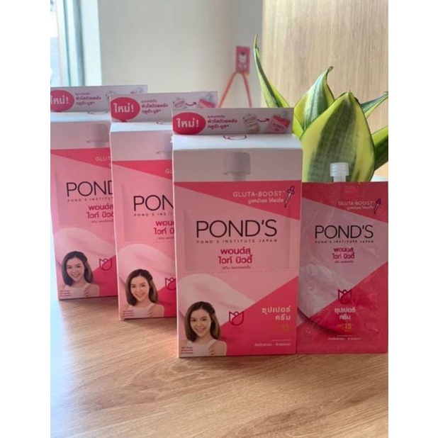 Combo 6 Gói Kem Pond's Nội Địa Thái Dưỡng Da Trắng Hồng Rạng Rỡ 7gr/gói