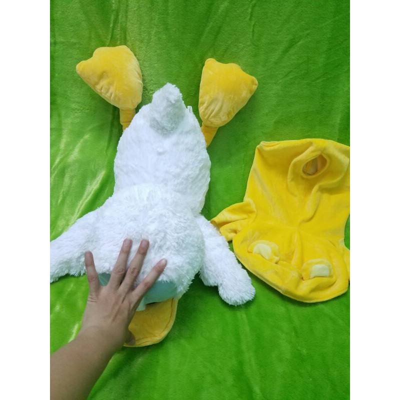 Gấu bông vịt Donal 65cm mặc áo cởi đc