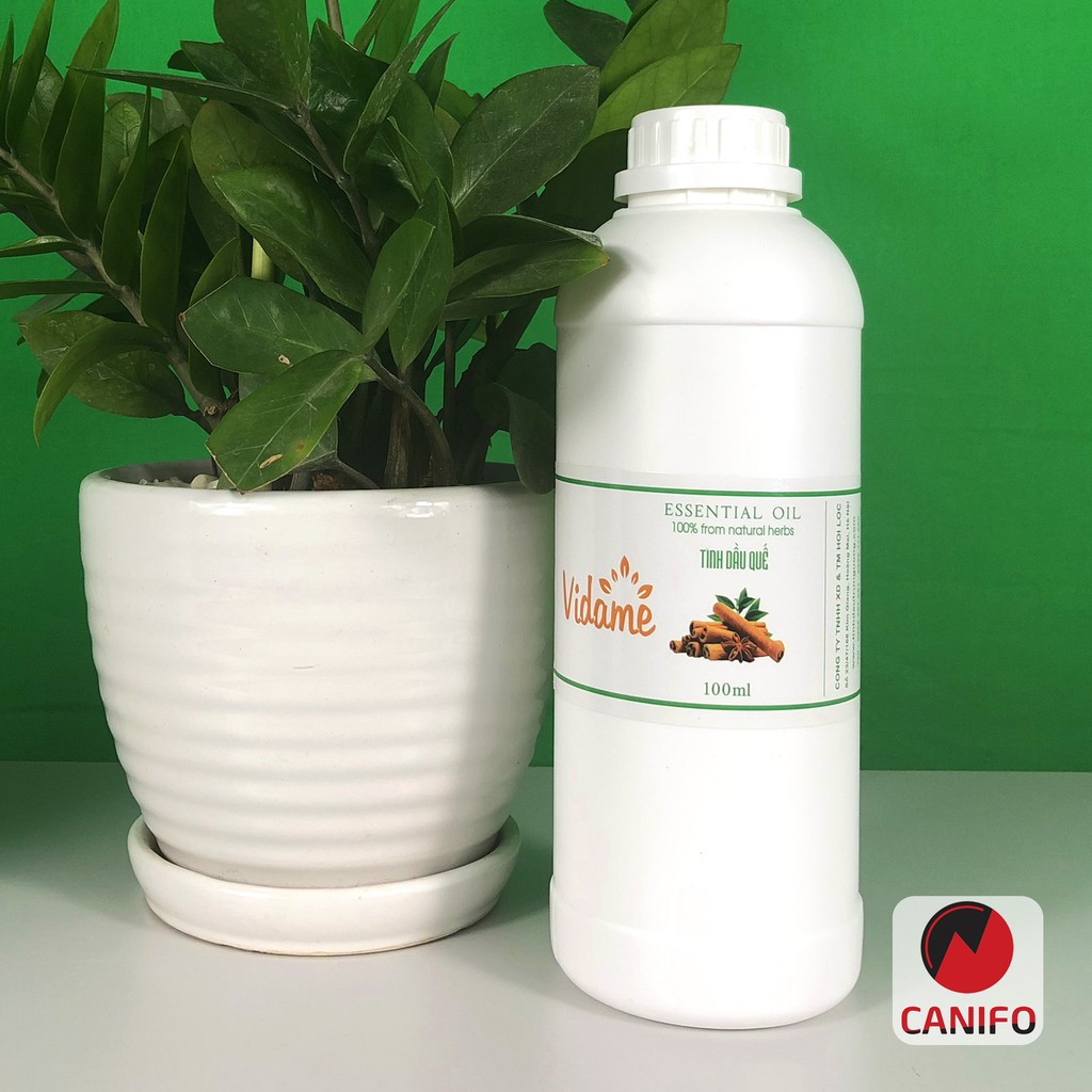 Tinh dầu quế nguyên chất Canifo chai 1 Lít có kiểm định chất lượng - Tinh dầu quế lau nhà, xông phòng, khử mùi hiệu quả