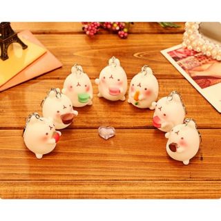 Móc khóa thỏ Molang trắng dễ thương