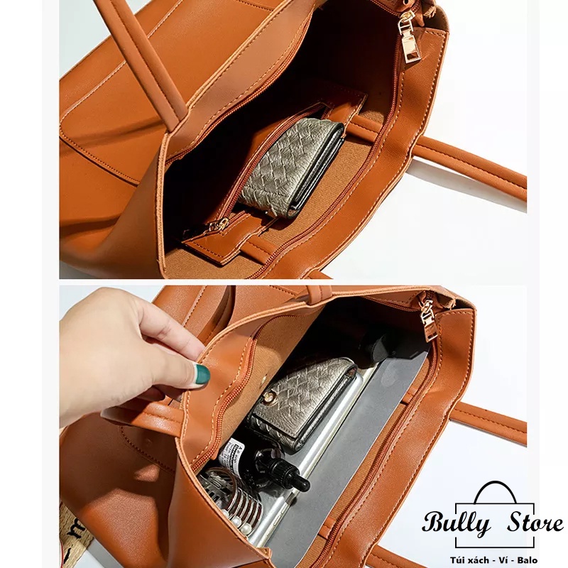 Túi xách nữ da PU đeo vai đựng vừa tài liệu