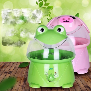 Ếch phun sương, máy phun sương tạo độ ẩm cao cấp dung tích 4 lít loại lớn hình thú đáng yêu