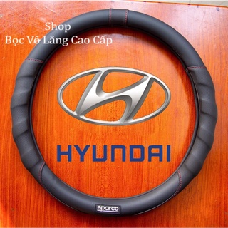 Bọc vô lăng Hyundai I10, I20, I30, Accent, Santafe, Tucson, Kona, Getz, Avante, Elantra,Sonata, strarex, creta 38cm-SPC