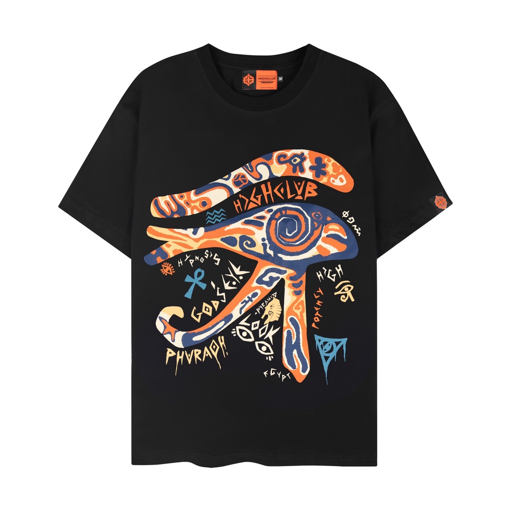 Áo Thun EYE OF RA Tay Lỡ Unisex Nam/Nữ Đen/Nâu Cổ Tròn - HIGHCLUB Brand Chính Hãng