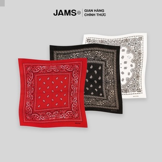 Khăn vải bandana turban JAMS khổ vuông 55cm hoạ tiết hiphop retro