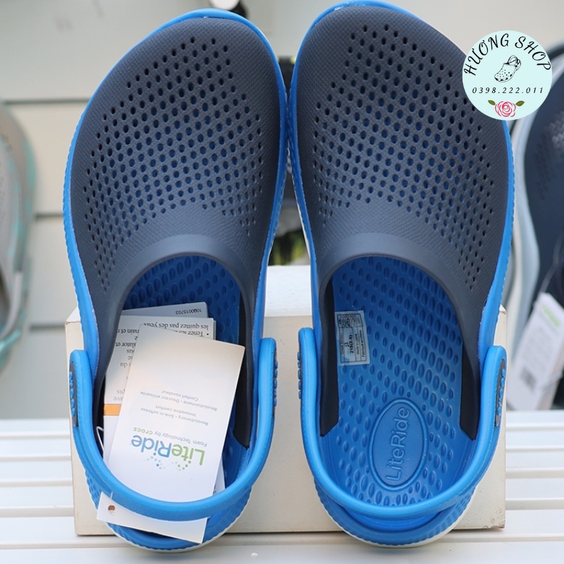 Tặng kèm jibit, Dép sục Literide 360 Kid Navy xanh đế xoắn chống trơn trượt, êm nhẹ cho bé