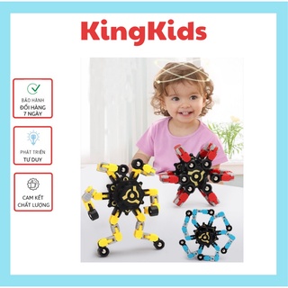 [Phát triển tư duy] Đồ chơi con quay Spiner biến hình vui nhộn cho bé sáng tạo KingKids