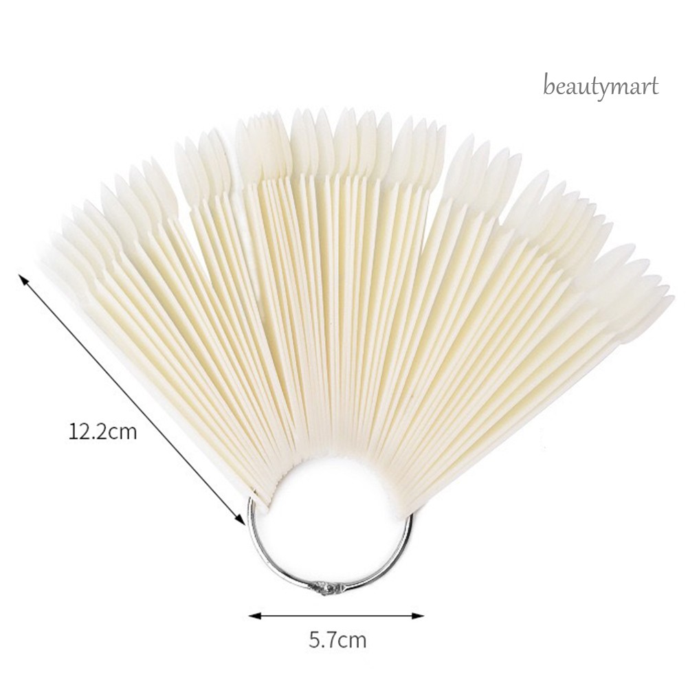 [Hàng mới về] Bộ 50 đầu móng giả tập sơn màu trang trí nghệ thuật