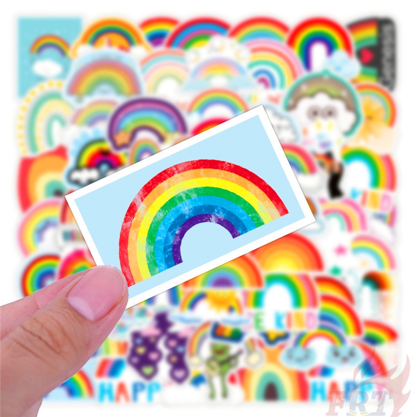 Bộ 50 Cái ❉ Xin chào! Cầu Vồng Meet - Sê-Ri Cầu Vồng Encounter 01 Hình Dán ❉ Miếng Dán Chống Thấm Nước Thời Trang