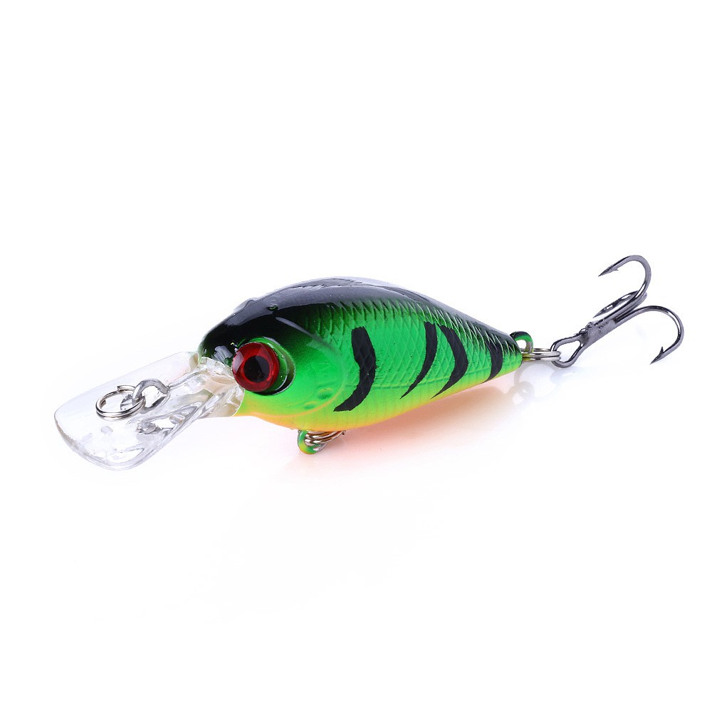 HENGJIA 1pcs 1 PCS Fishing Lure 5cm 4.4g Crankbait Hard Bait Artificial Wobbler Bass Fishing Accessories