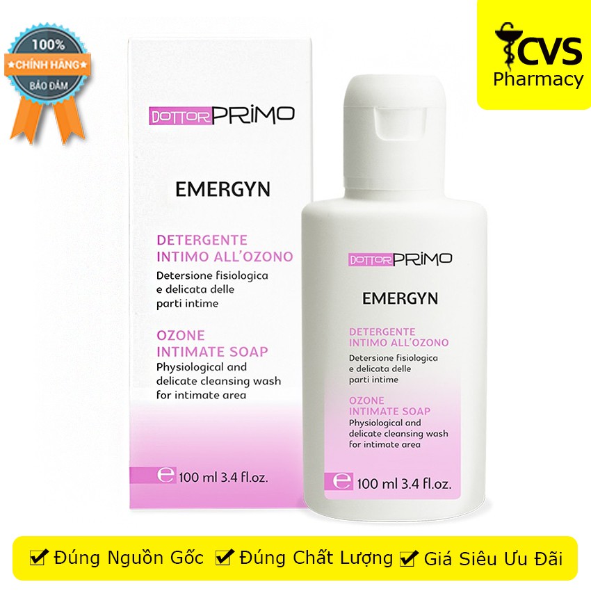 Gel Rửa Phụ Khoa DottorPrimo Emergyn 100ML - Dung Dịch Vệ Sinh Phụ Nữ Giúp Kháng Khuẩn, Kháng Nấm - cvspharmacy