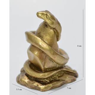 Tượng 12 con giáp rắn nhỏ màu đồng