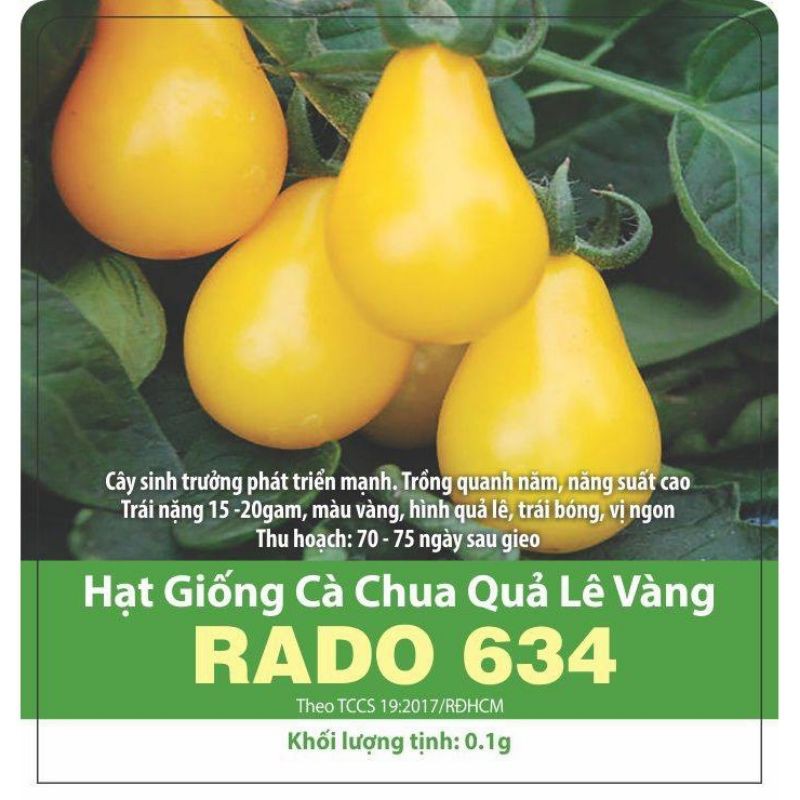 Cà chua quả lê vàng cao cấp