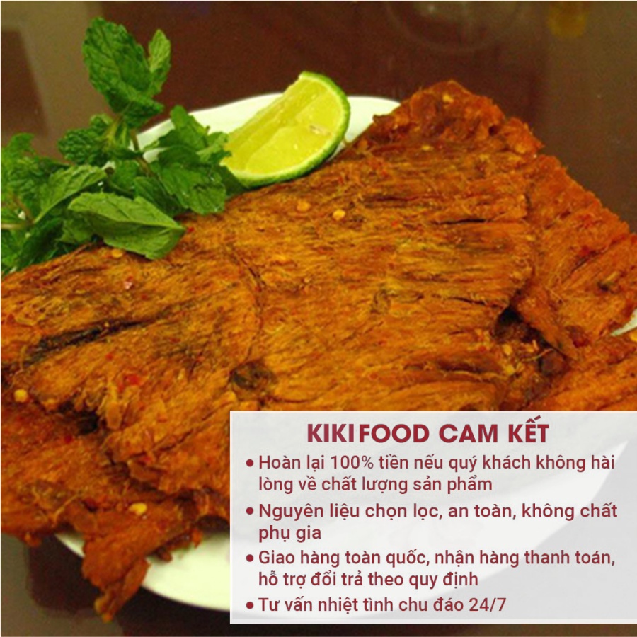Khô bò miếng hồng ngự 300G KIKIFOOD thơm ngon, đồ ăn vặt Việt Nam an toàn vệ sinh thực phẩm | BigBuy360 - bigbuy360.vn