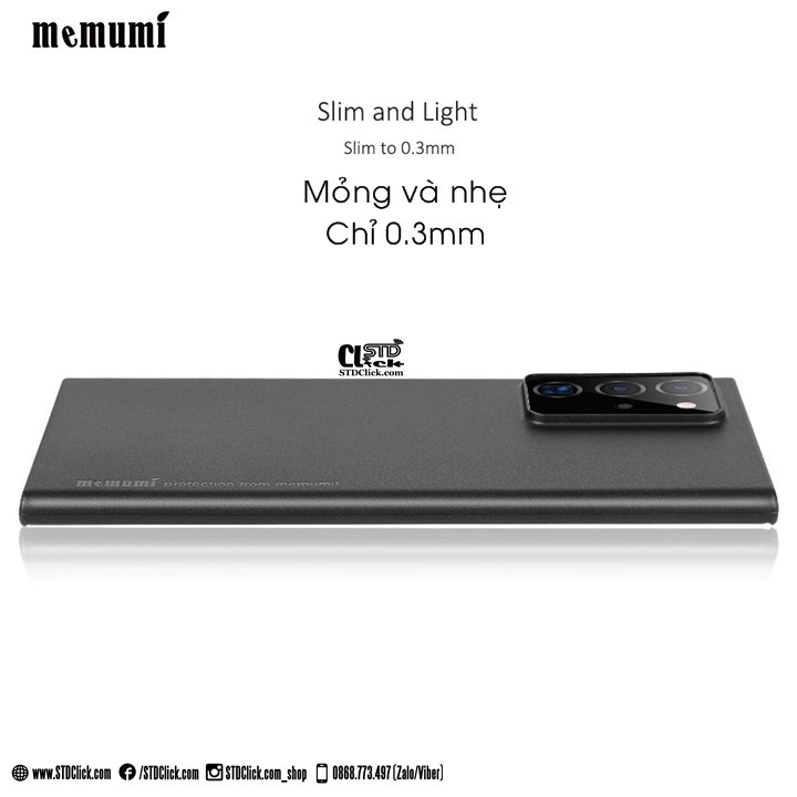 ỐP LƯNG SAMSUNG GALAXY NOTE 20 - NOTE 20 ULTRA MEMUMI MỎNG LỤA CHÍNH HÃNG HÀNG CHUẨN