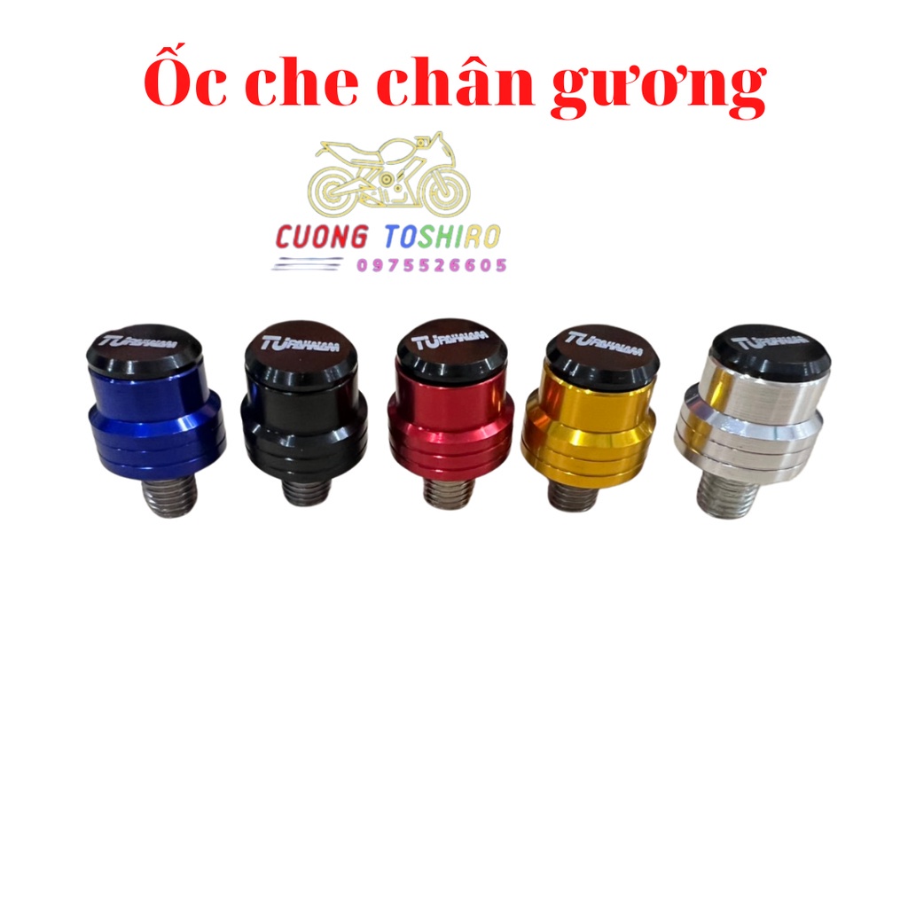 ốc che chân gương TU lắp trang trí xe máy gắn cho các dòng xe như wave, excite, winner, Ab, sirius ....