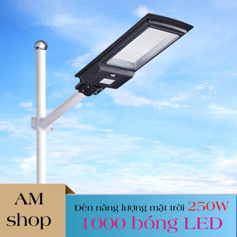 Đèn năng lượng mặt trời SOLAR LIGHT 250W - 1000 bóng LED - không cần sử dụng điện - tiêu chuẩn kháng nước IP67 - D1149