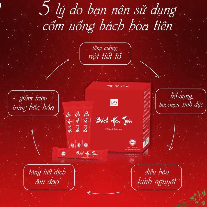 Cốm Bách hoa tiên hộp 20 gói chính hãng