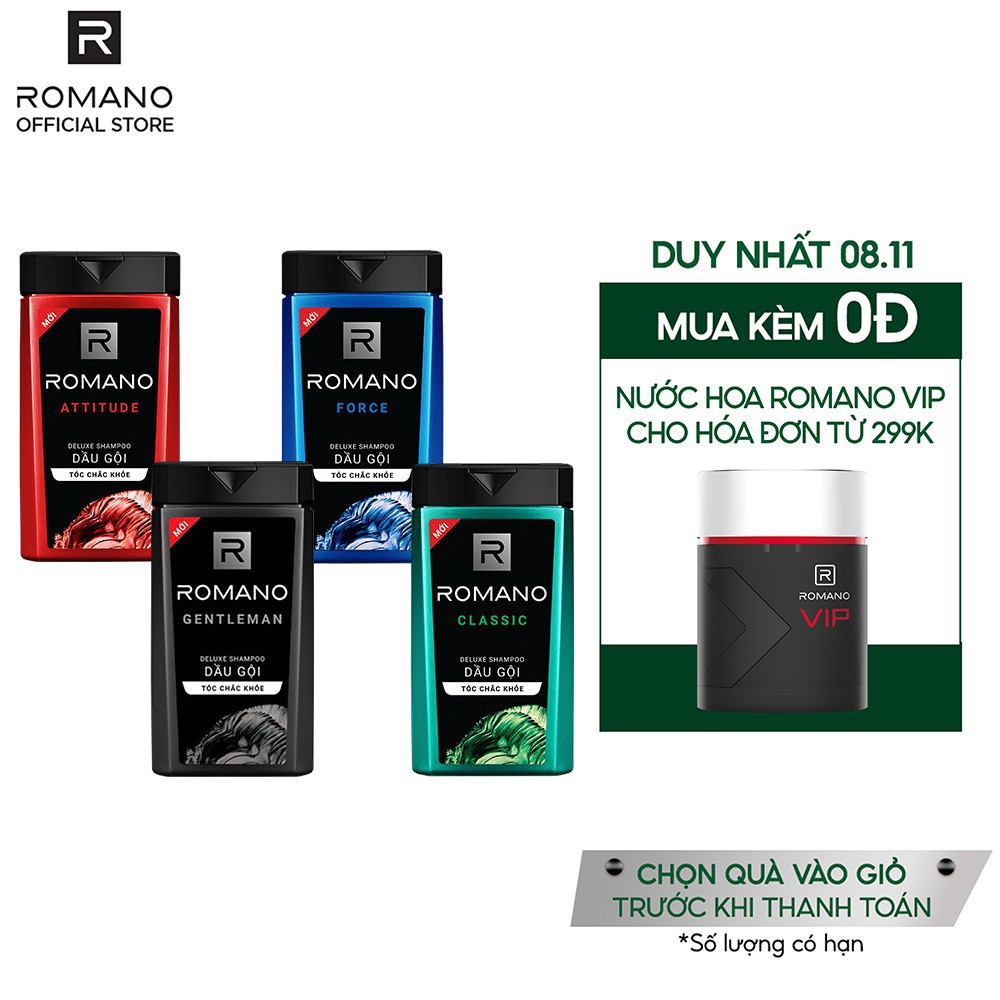 [Romano] Dầu Gội Romano Force 180G
