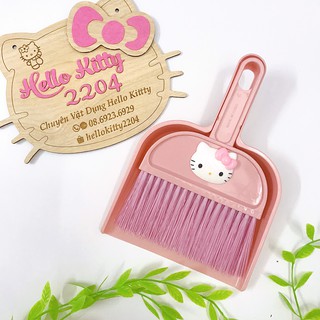 🌸🌸Bộ chổi quét rác và hót rác mini Hello Kitty đa năng tiện dụng☘☘