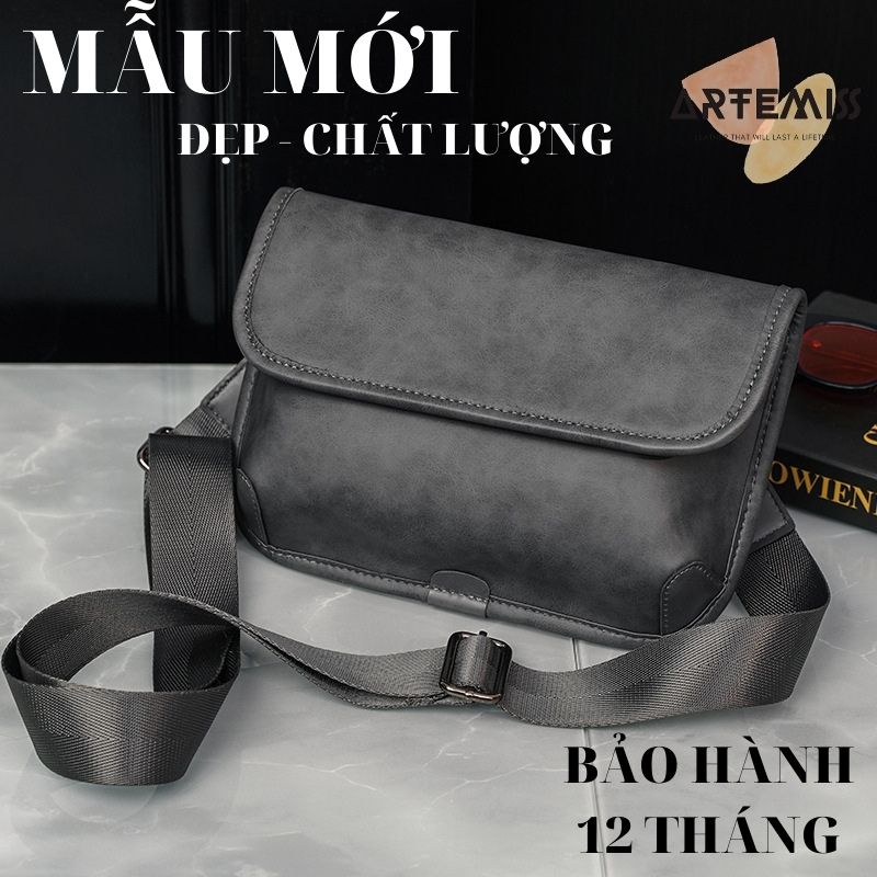 Túi đeo chéo nam ⚡FREESHIP⚡da đeo chéo ngực vai Lịch lãm, phong cách, bền đẹp. BH 12t Tặng Vớ nam 6U18