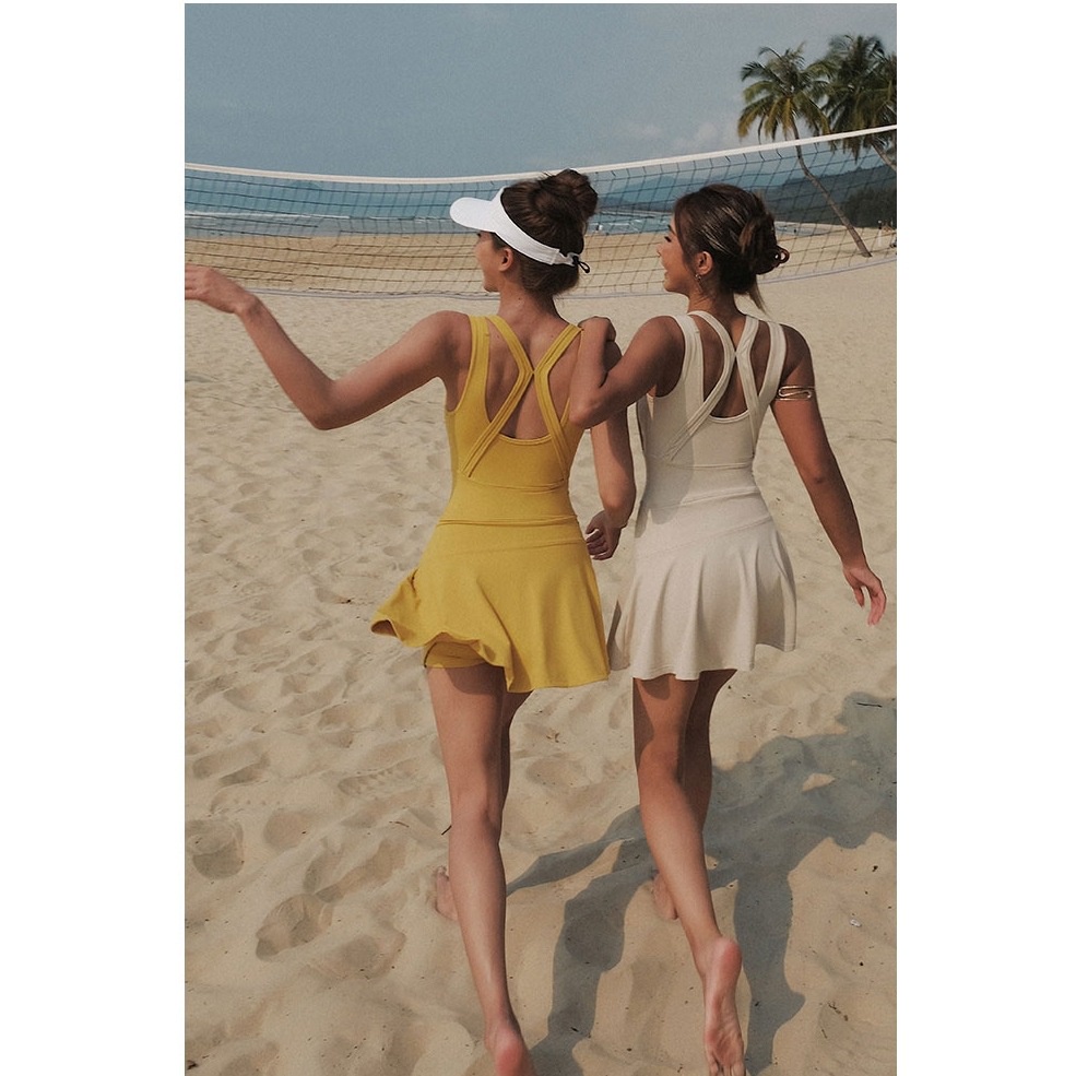 Váy Đồng Phục Thể Thao Co Giãn Thoáng Khí Chống Lóa Dành Cho Nữ