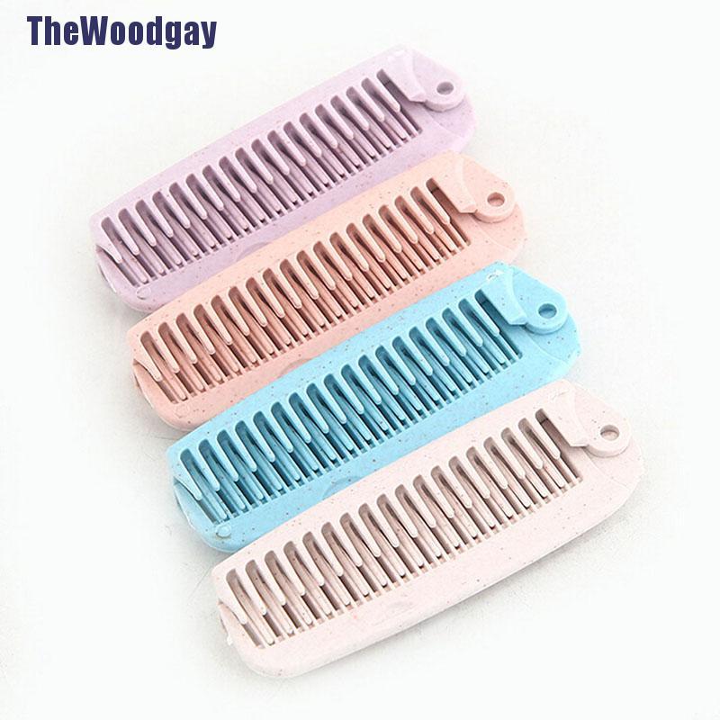 Lược Gấp Chải Tóc Chống Tĩnh Điện Thiết Kế Nhỏ Gọn Tiện Dụng