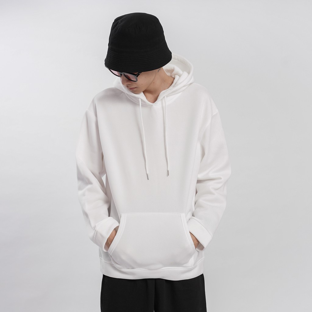 áo hoodie Áo mũ Hoodie Unisex N7 nỉ bông trơn basic cặp đôi nam nữ Oversize Ulzzang Hàn Quốc thu đông form rộng 10 MÀU