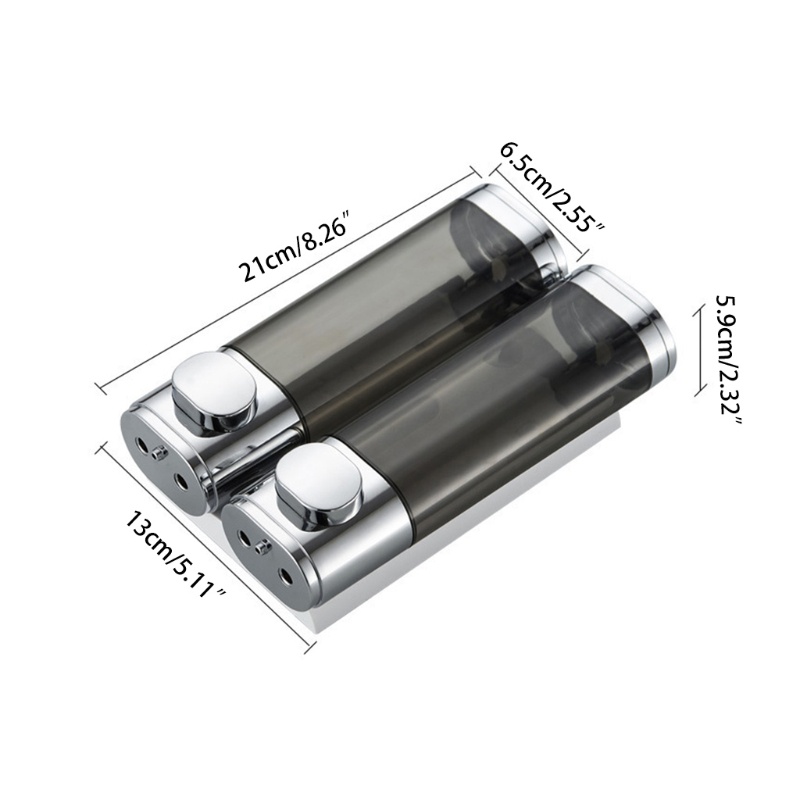 Bình Đựng Xà Phòng Dạng Nhấn Gắn Tường Không Cần Đục Lỗ Cho Nhà Tắm