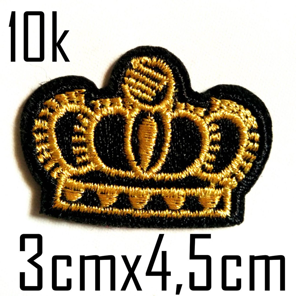 Stiker vải, patch ủi vương miện
