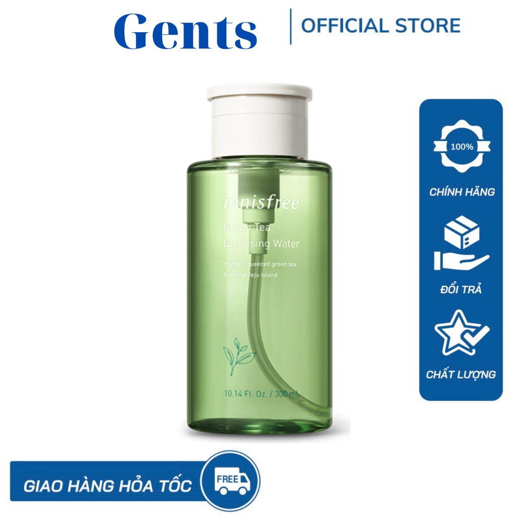 Nước Tẩy Trang INNISFREE Trà Xanh 300ml - Dịu Nhẹ, Mềm Mịn Làn Da GentsOfficialStore