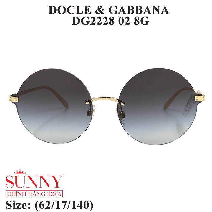 DG2228  - Kính mát Docle &amp; Gabbana chính hãng, bảo hành toàn quốc, sp có kèm tem thẻ chống hàng giả do bộ công an cấp