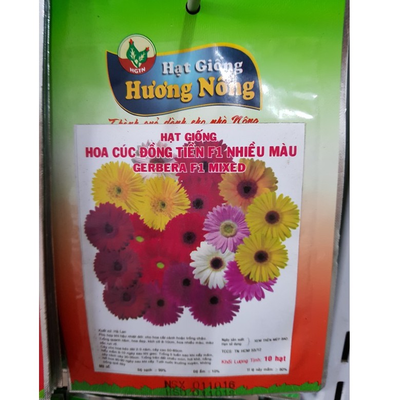 Hạt Giống Hoa Cúc Đồng Tiền Mix F1 - nhiều hạt (nẫy mầm >90%) gói 0.1gr