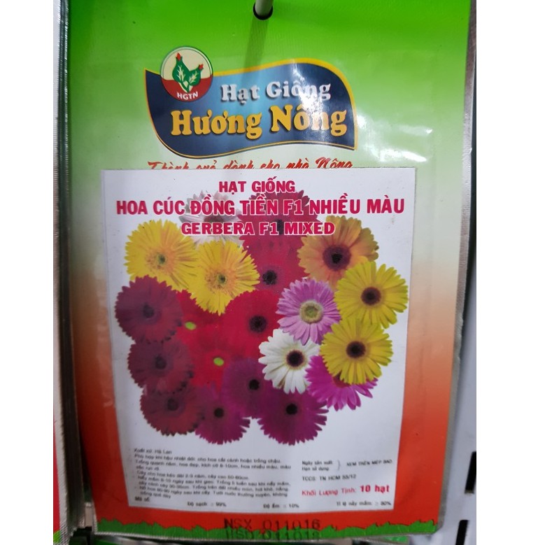 Hạt Giống Hoa Cúc Đồng Tiền Mix F1 - nhiều hạt (nẫy mầm &gt;90%) gói 0.1gr