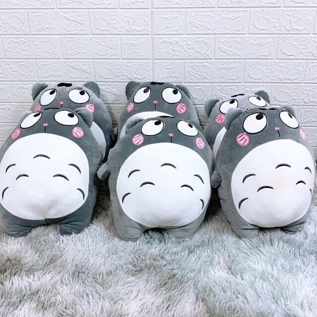 Gấu bông, gối ôm totoro chất liệu vải nhung mịn(100% ảnh thật)