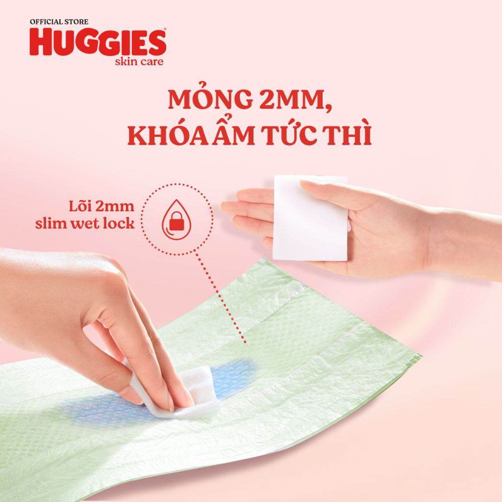 Tã quần sơ sinh Huggies Skin care Jumbo S46+6