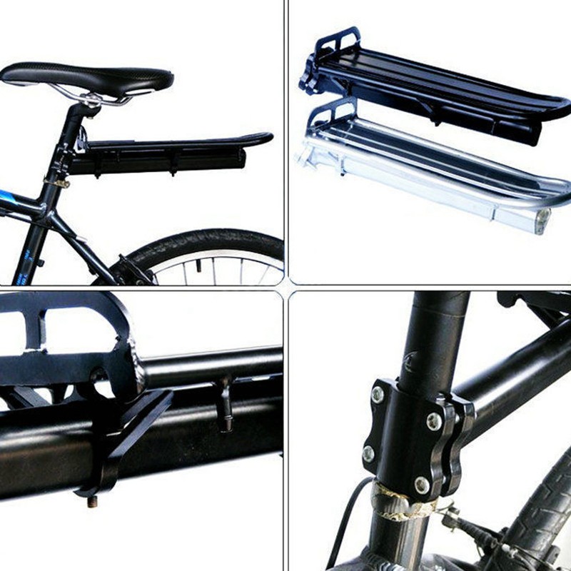 Bike Rear Shelf MTB Road Bike Flat Retractable Carrier Rack Luggage Stands Sub Frame Bicycle Rack Cycling Accessories