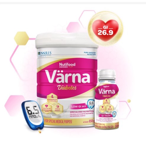 Sữa Nutifood Varna Diabetes 850G