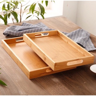 Khay trà bằng tre