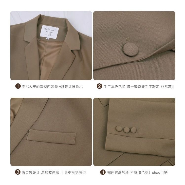 Áo Khoác Vest Dáng Rộng Phong Cách Hàn Quốc Thời Trang Mới Cho Nữ