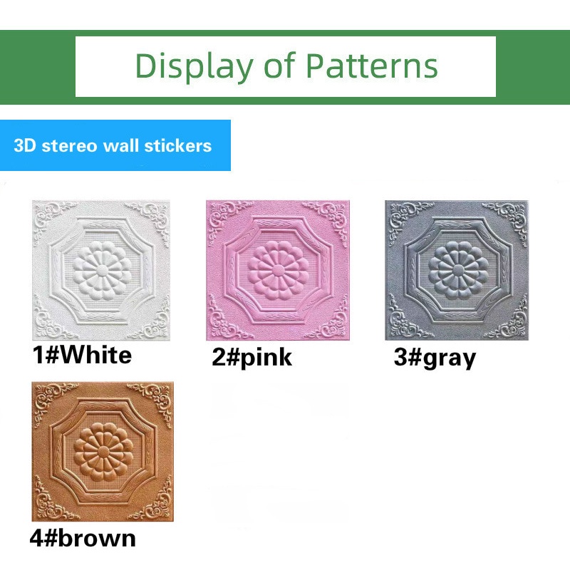 Miếng Dán Tường Giả Gạch 3D Mềm Mại Chống Thấm Nước Trang Trí Nhà Bếp / Phòng Khách