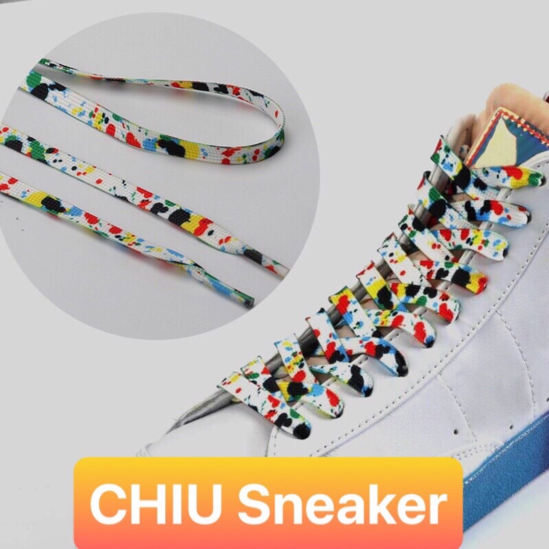 [ CHIU Sneaker ] Dây giày nhiều màu custom 1m4 cho giày cổ cao và cổ mid Custom