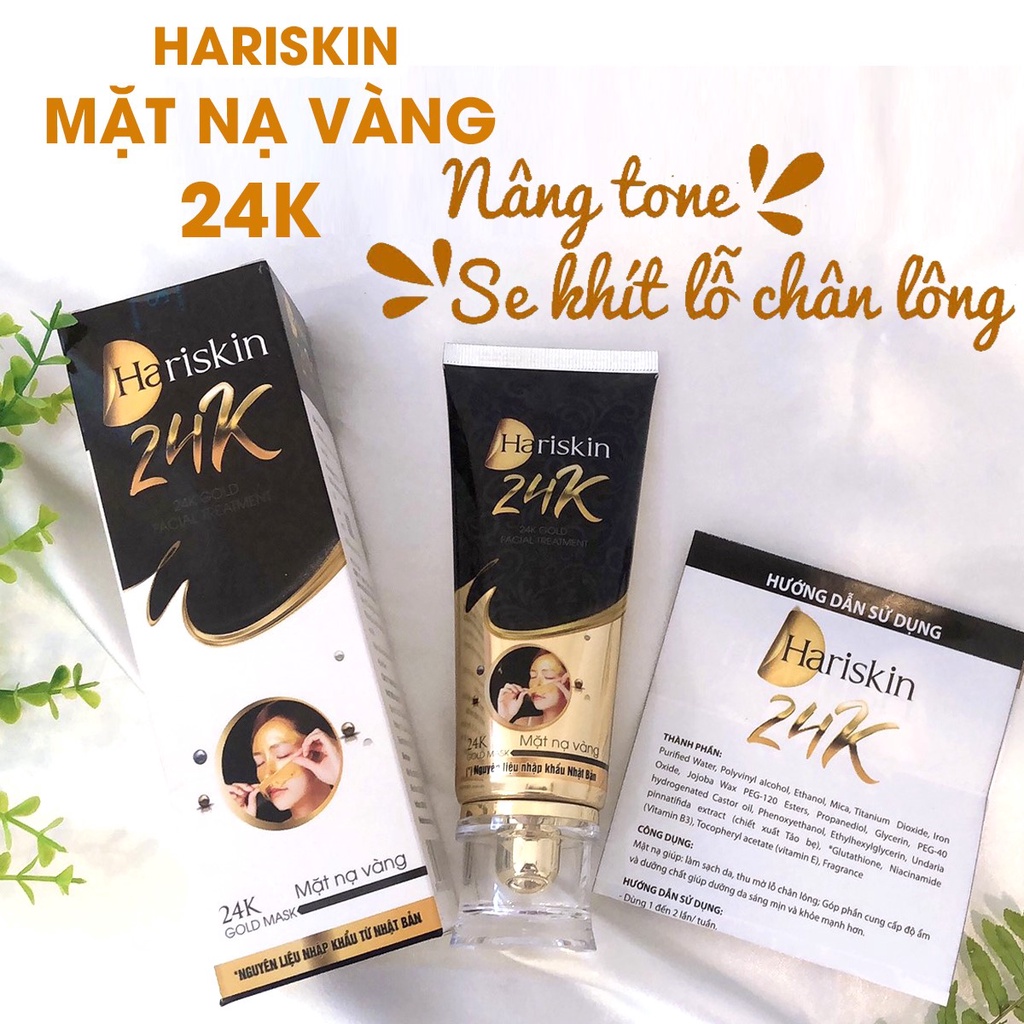 Mặt nạ vàng Hariskin 24K GOLD MASK Vạn Tam Chính Hãng